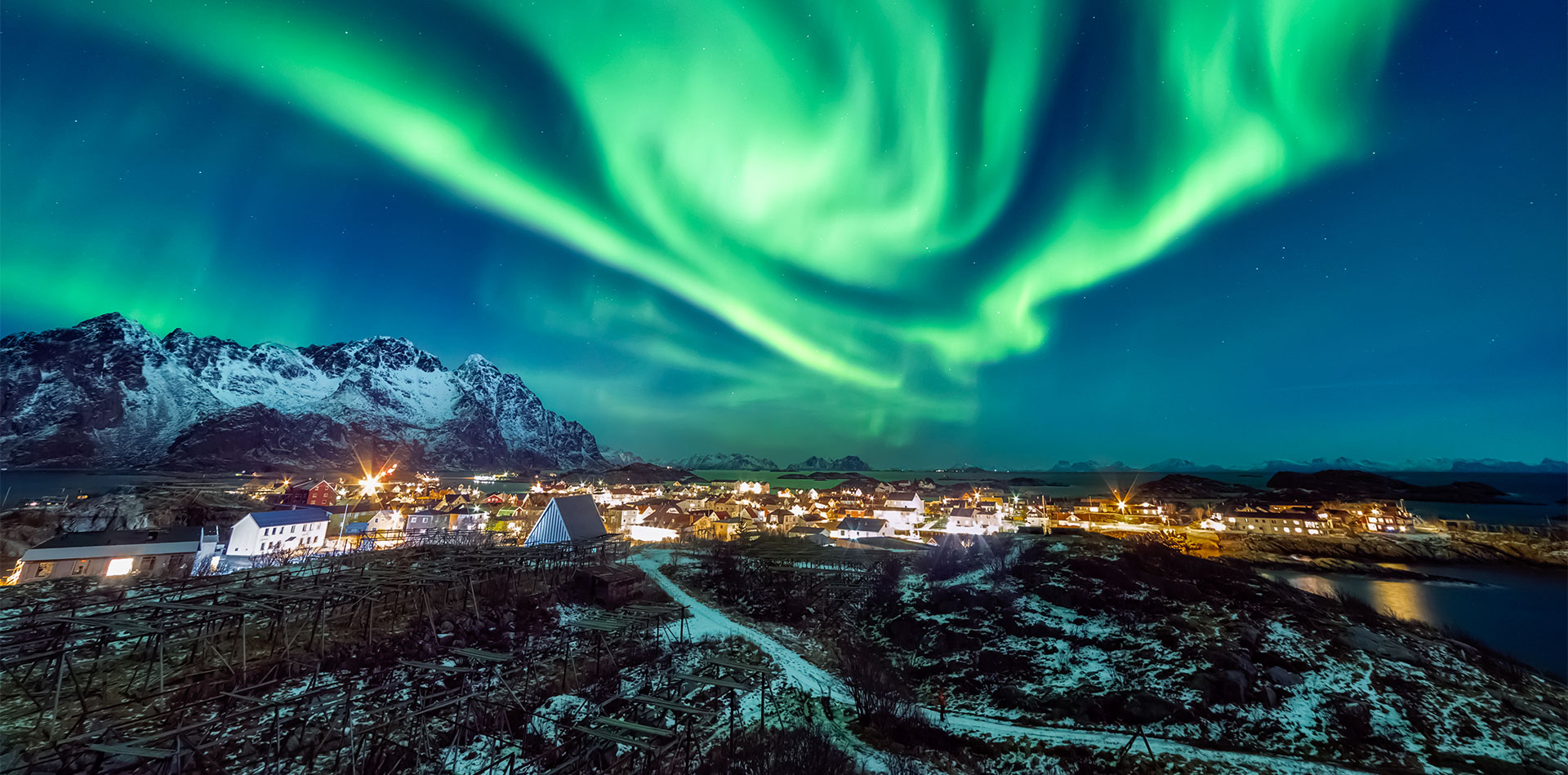 Northern lights over Iceland