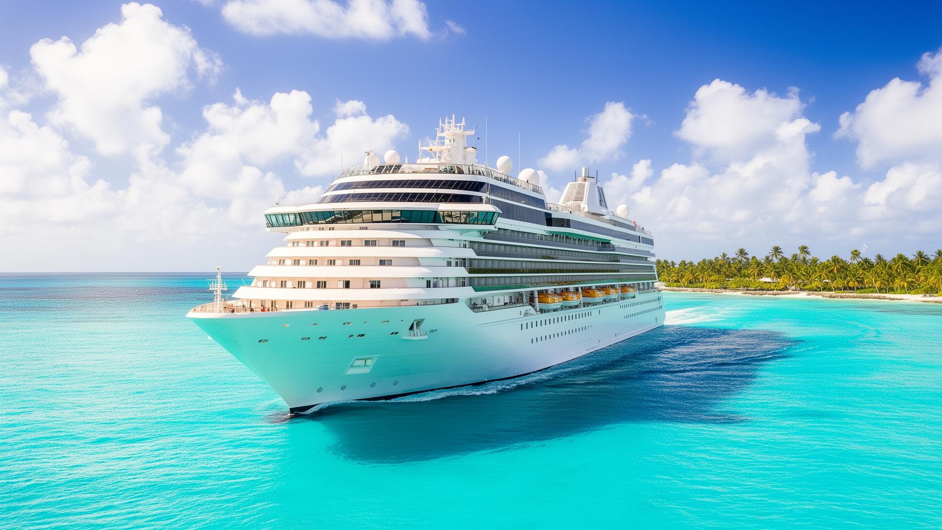 Cruise ships docked in Nassau for a Caribbean sailing