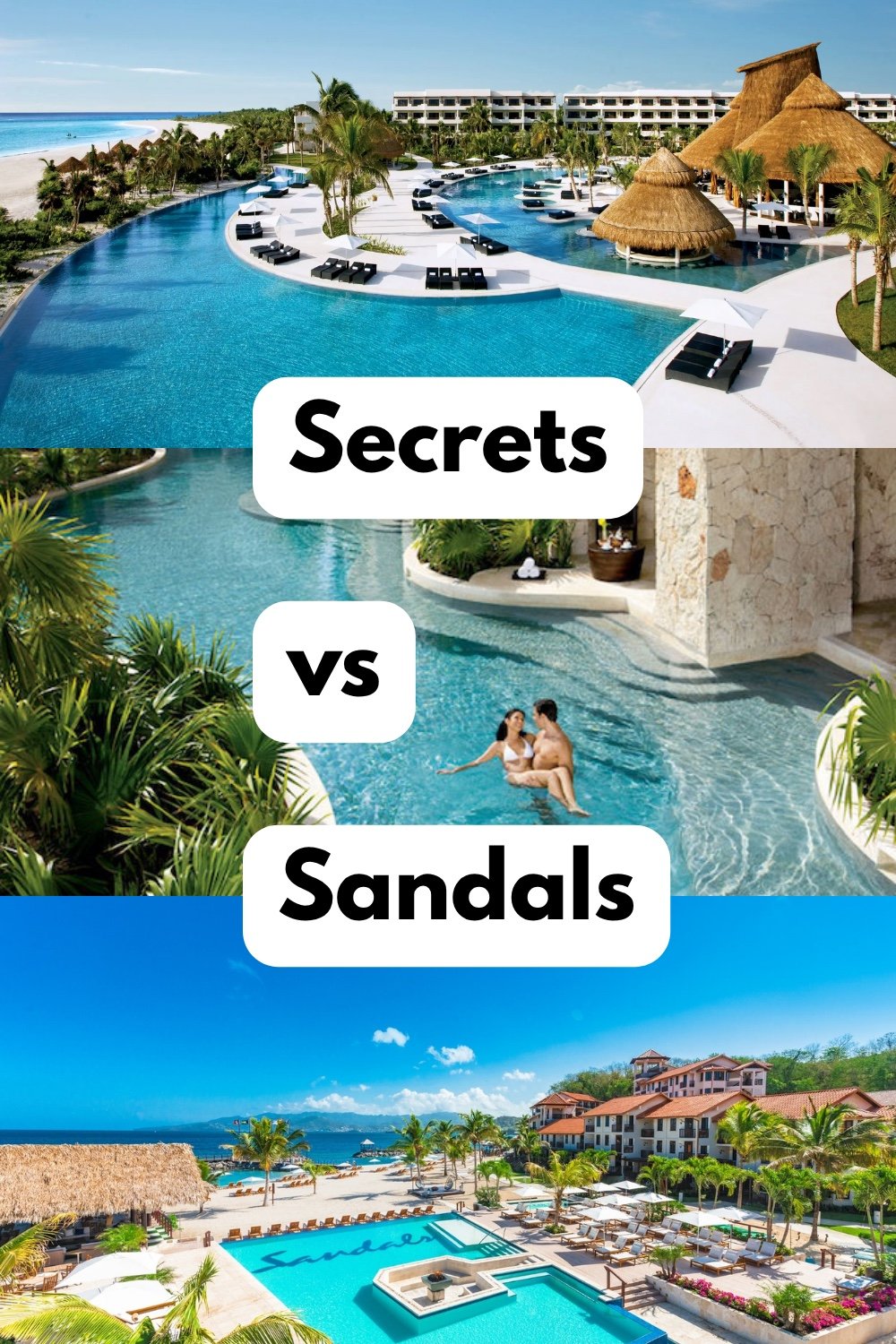 Sandals and Secrets resort brand comparison