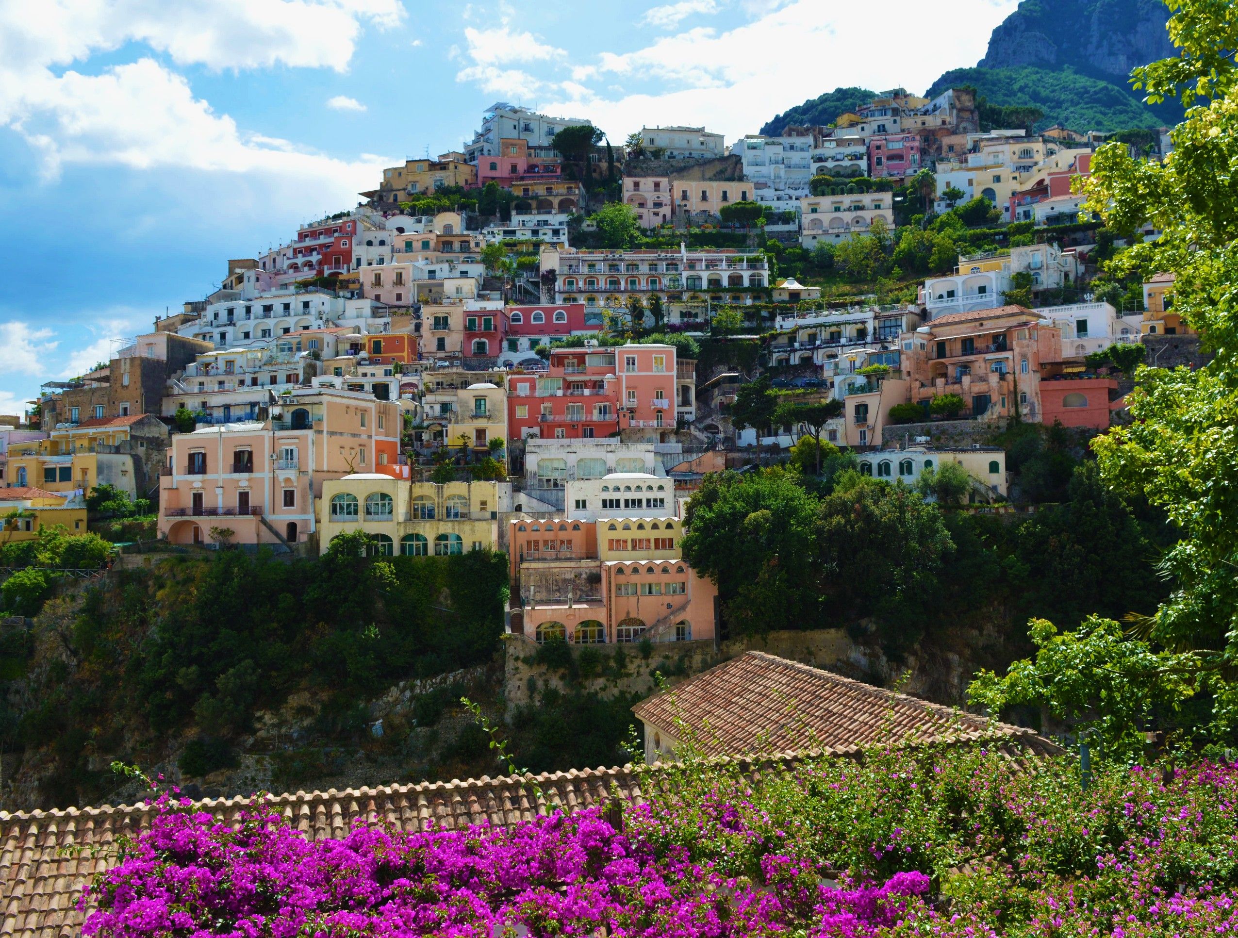 Italy Amalfi Coast cliffside village