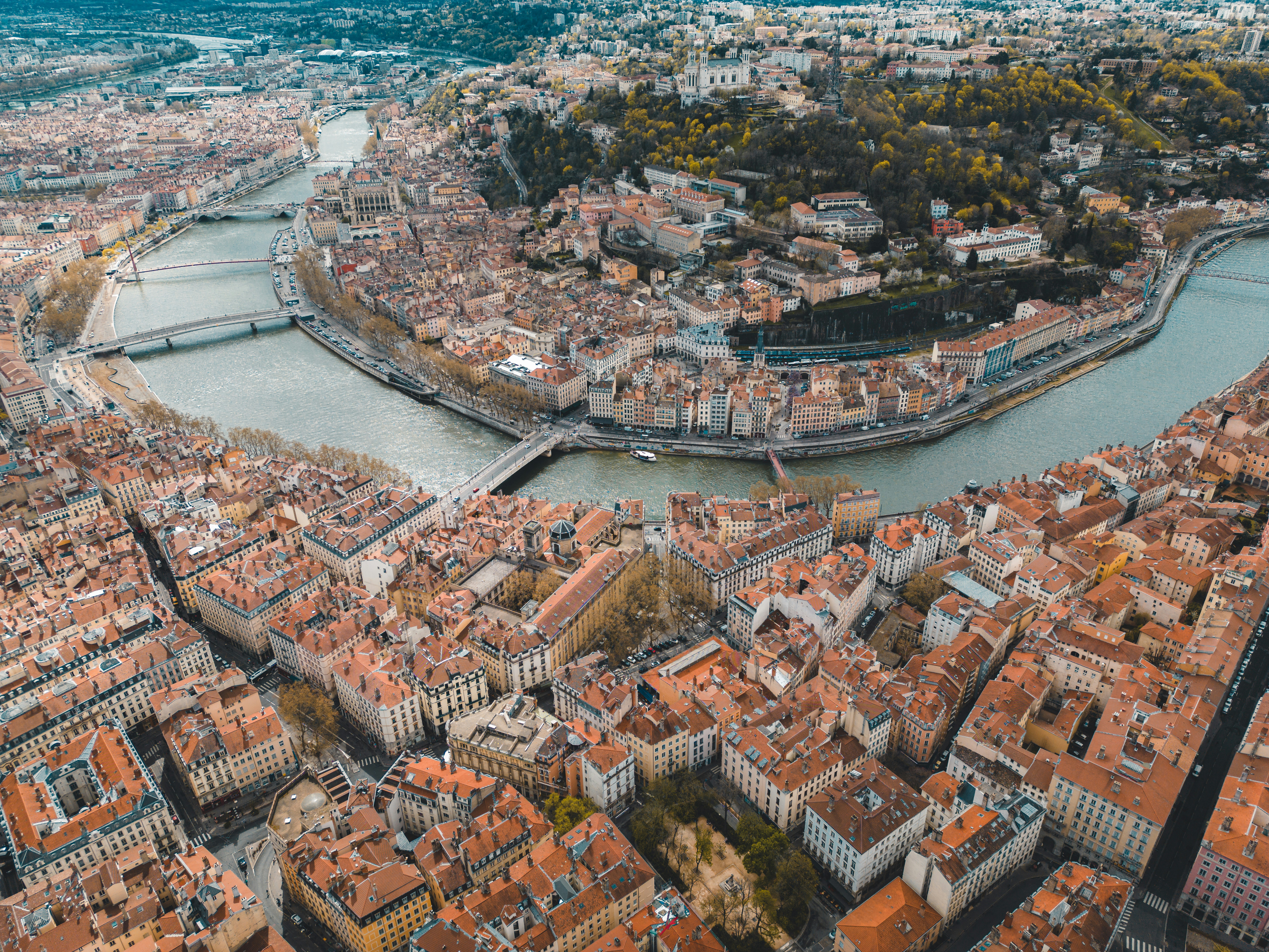 French Riviera style coastline and yachts