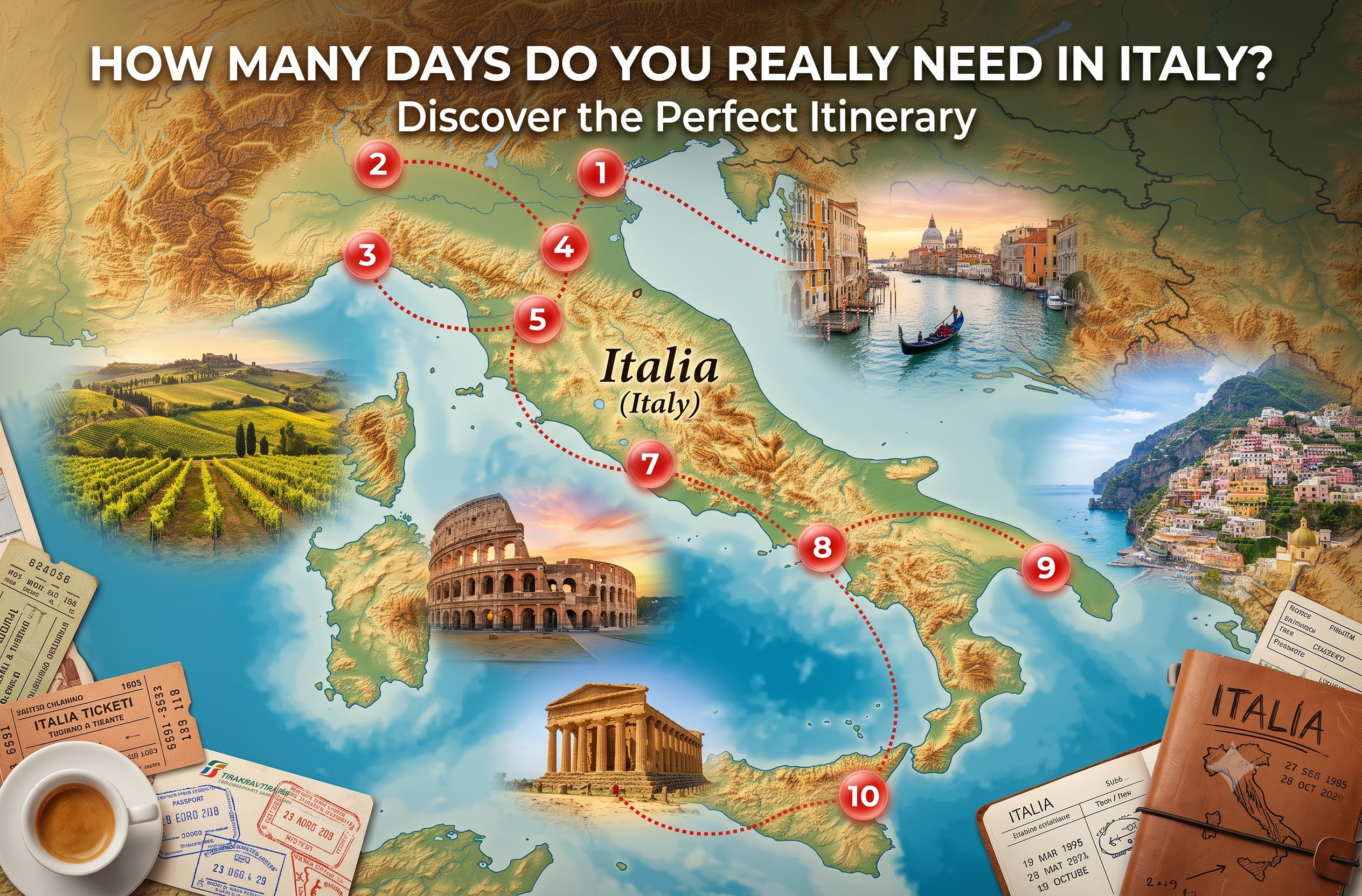 Italy itinerary timing and pacing