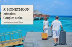 5 Honeymoon Mistakes Couples Make article graphic