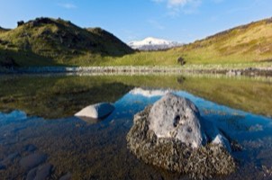 Iceland landscape for a short stopover itinerary