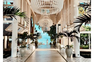 Polished adults-only luxury resort pool