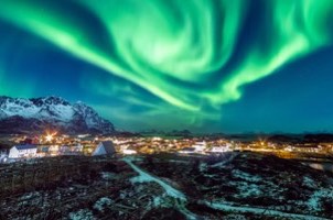 Northern lights over Iceland