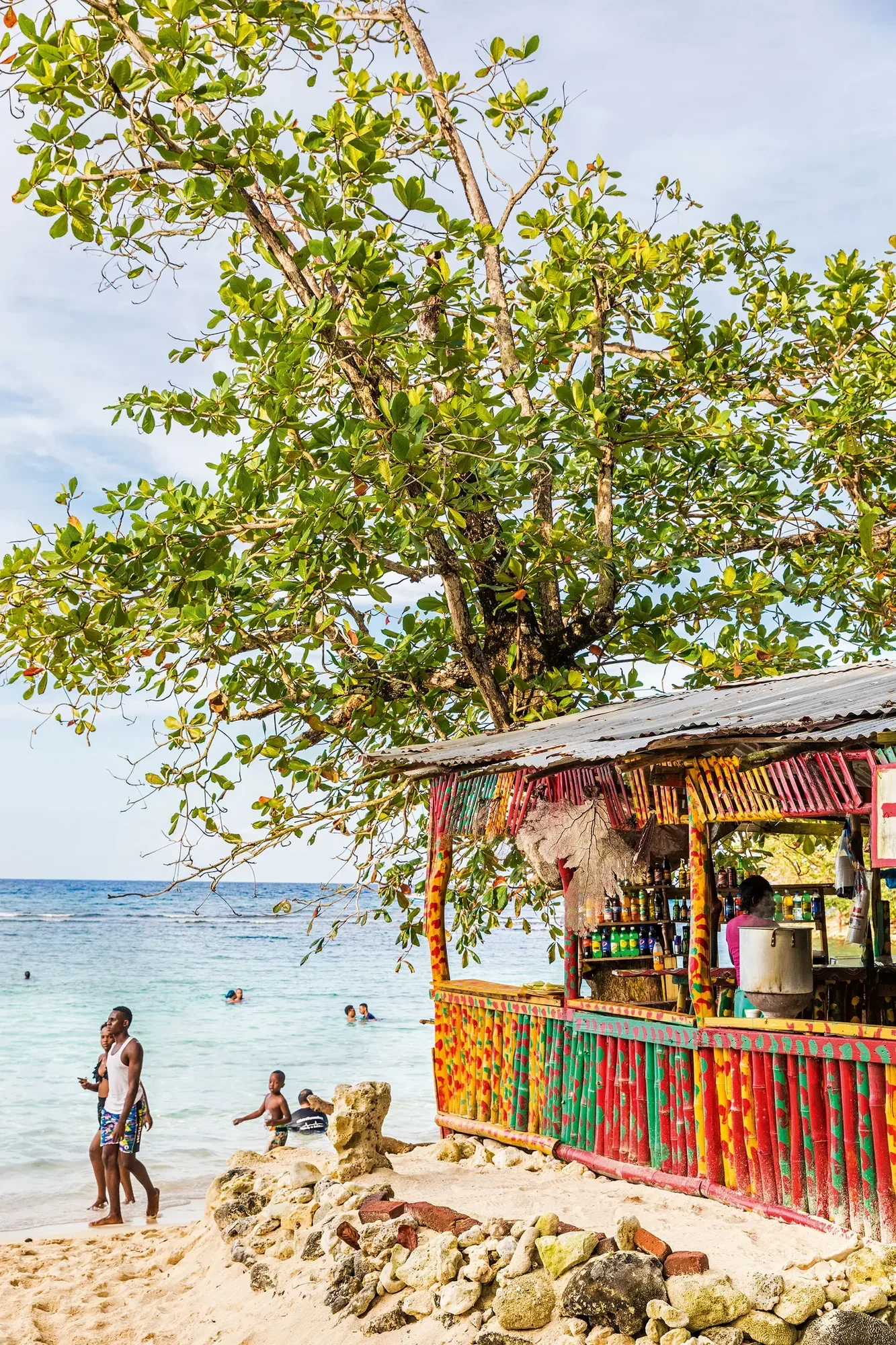 Jamaica beach and resort coastline
