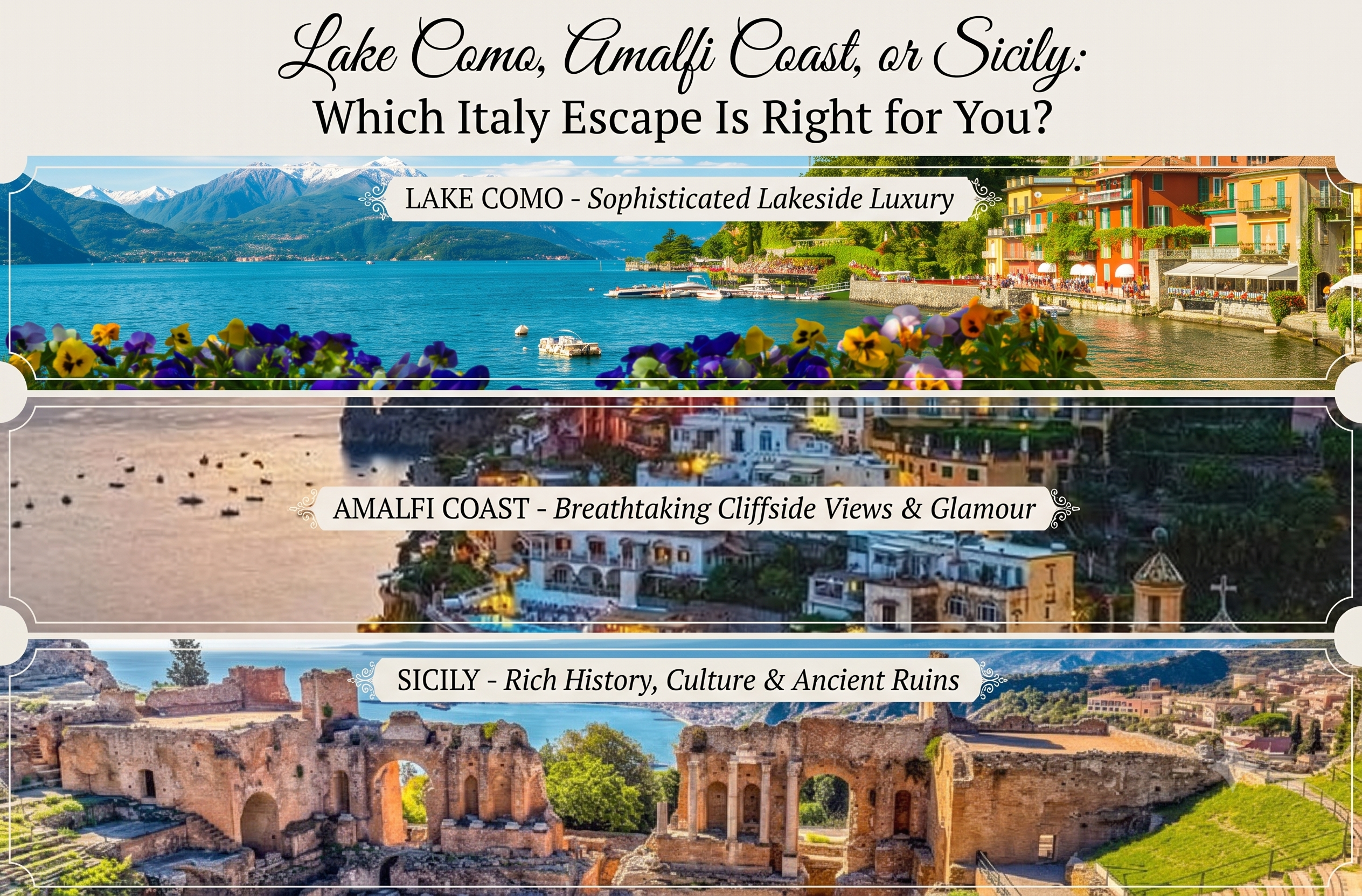 Italy coastal and destination planning scene