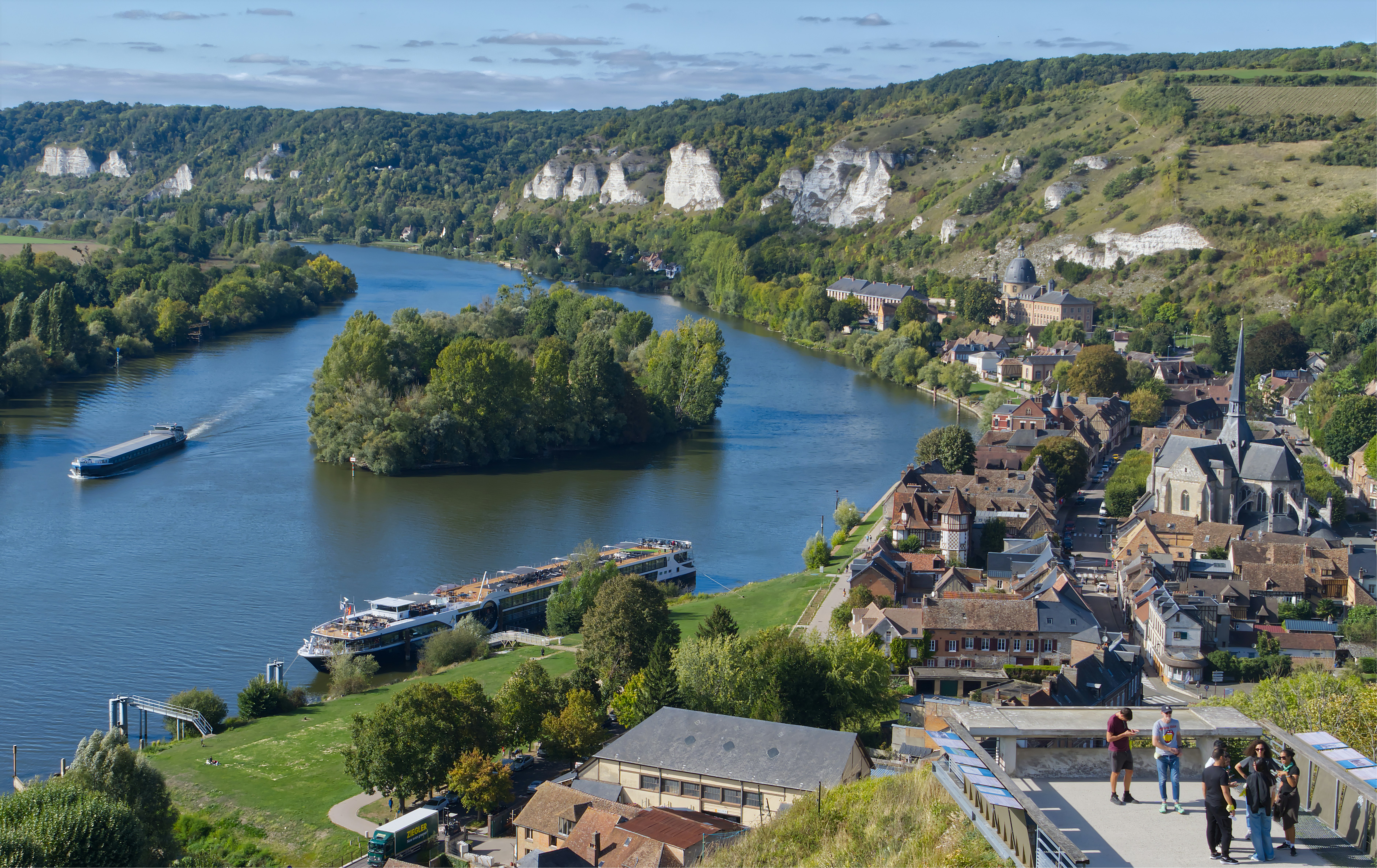 European river cruise destination scenery along the water